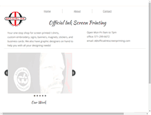 Tablet Screenshot of officialinkscreenprinting.com